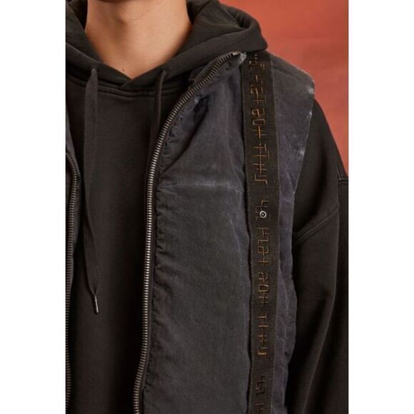 Unisex Rebel Moon Quilted Zip-Up Vest Mens Size Small Puffer - Picture 4 of 7